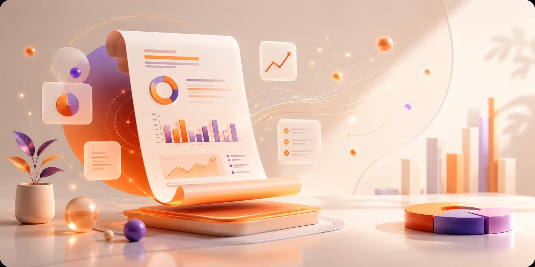 Analytics dashboard with charts